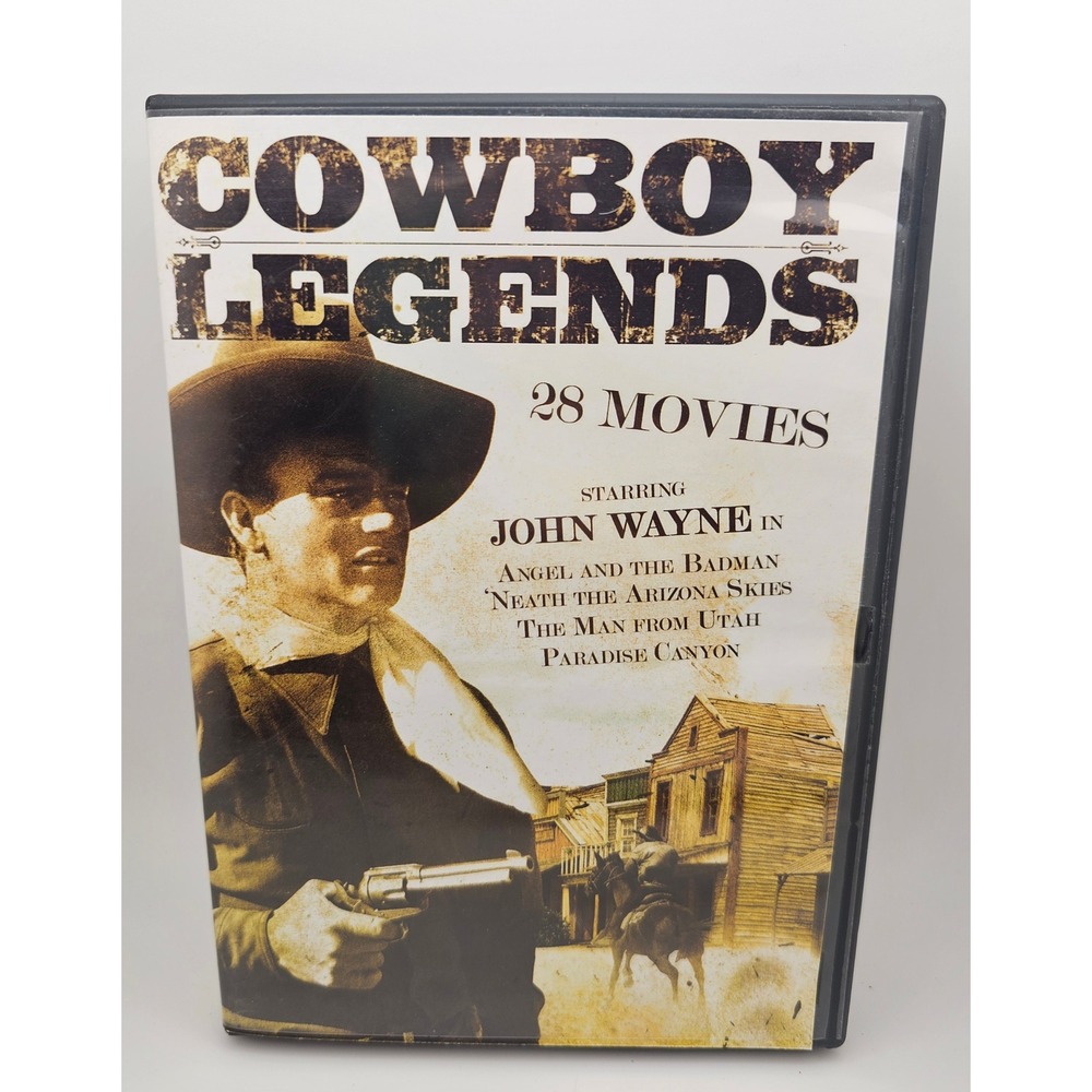 Cowboy Legends 28 Movies DVD Starring John Wayne Western Film Collection